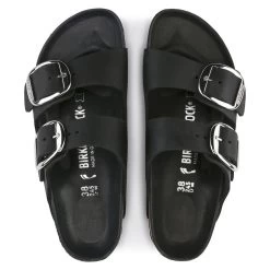 Birkenstock Women's Arizona Big Buckle Oiled Leather - Black (Narrow Width) -Birkenstock 1011075 top 44640.1673471794