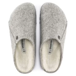 Birkenstock Zermatt Shearling - Light Gray (Narrow Width) -Birkenstock 1015086 top 96685.1636035801