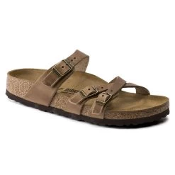 Birkenstock Women's Franca Oiled Leather - Tobacco Brown (Narrow Width)