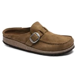 Birkenstock Women's Buckley Suede Leather - Tea (Narrow Width).
