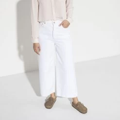 Birkenstock Women's Buckley Suede Leather - Gray Taupe (Narrow Width) -Birkenstock 1019490 f look f 33085.1697138360