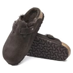 Birkenstock Boston Shearling - Mocha (Narrow Width) -Birkenstock 1020529 sole 80904.1636043566
