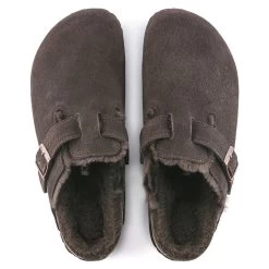Birkenstock Boston Shearling - Mocha (Narrow Width) -Birkenstock 1020529 top 91342.1636043574