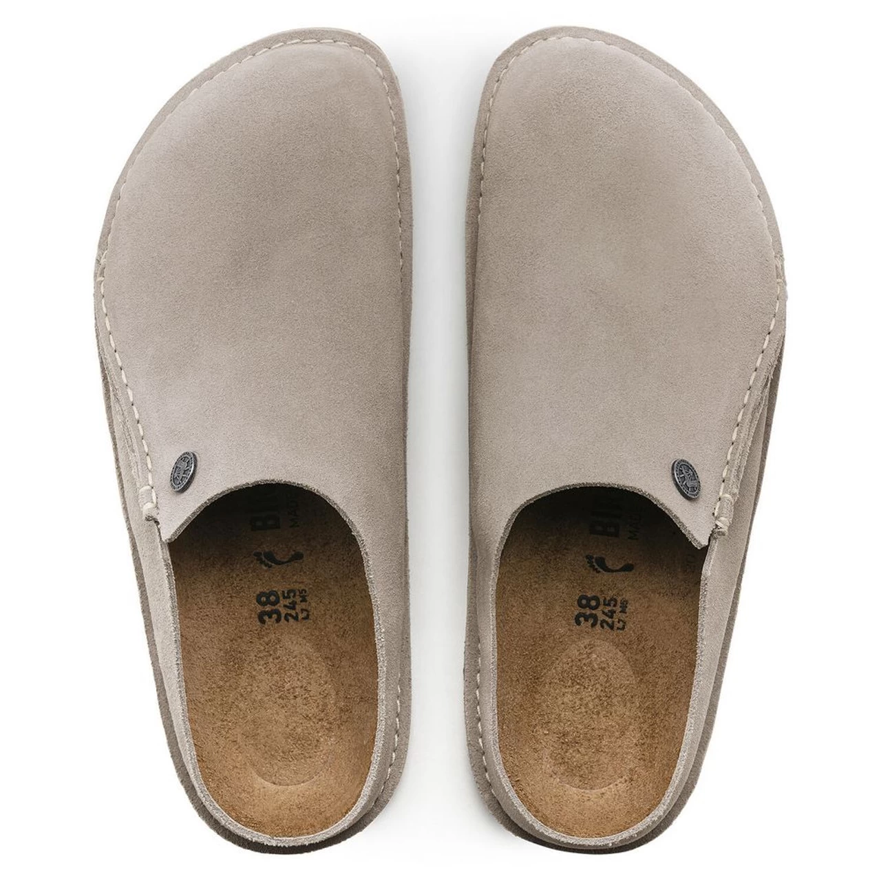 Birkenstock Zermatt Suede Leather - Stone Coin (Narrow Width) 4 Birkenstock Zermatt Suede Leather - Stone Coin (Narrow Width) - Image 4