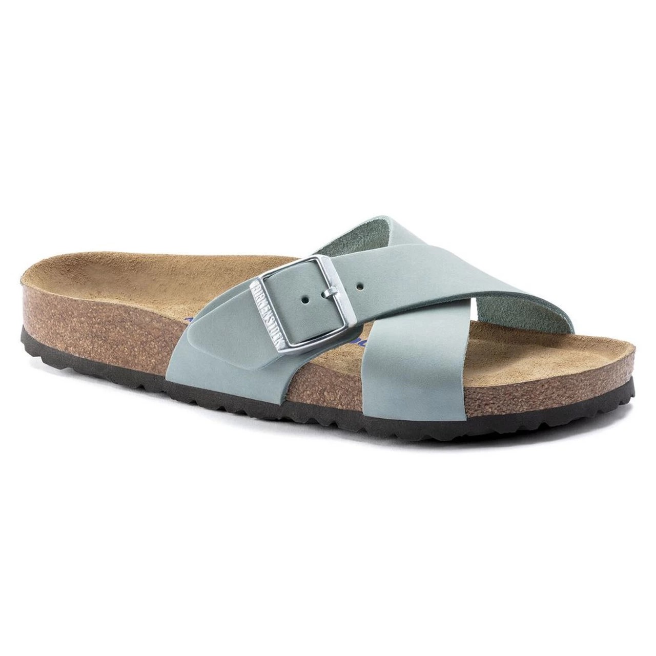 Birkenstock Women's Siena Soft Footbed - Faded Aqua (Narrow Width) 1 Birkenstock Women's Siena Soft Footbed - Faded Aqua (Narrow Width)