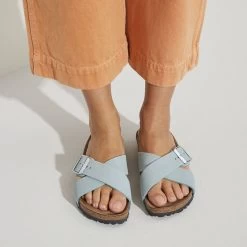 Birkenstock Women's Siena Soft Footbed - Faded Aqua (Narrow Width) 13 Birkenstock Women's Siena Soft Footbed - Faded Aqua (Narrow Width) -Birkenstock 1021553 f closeup f 15142.1647621527