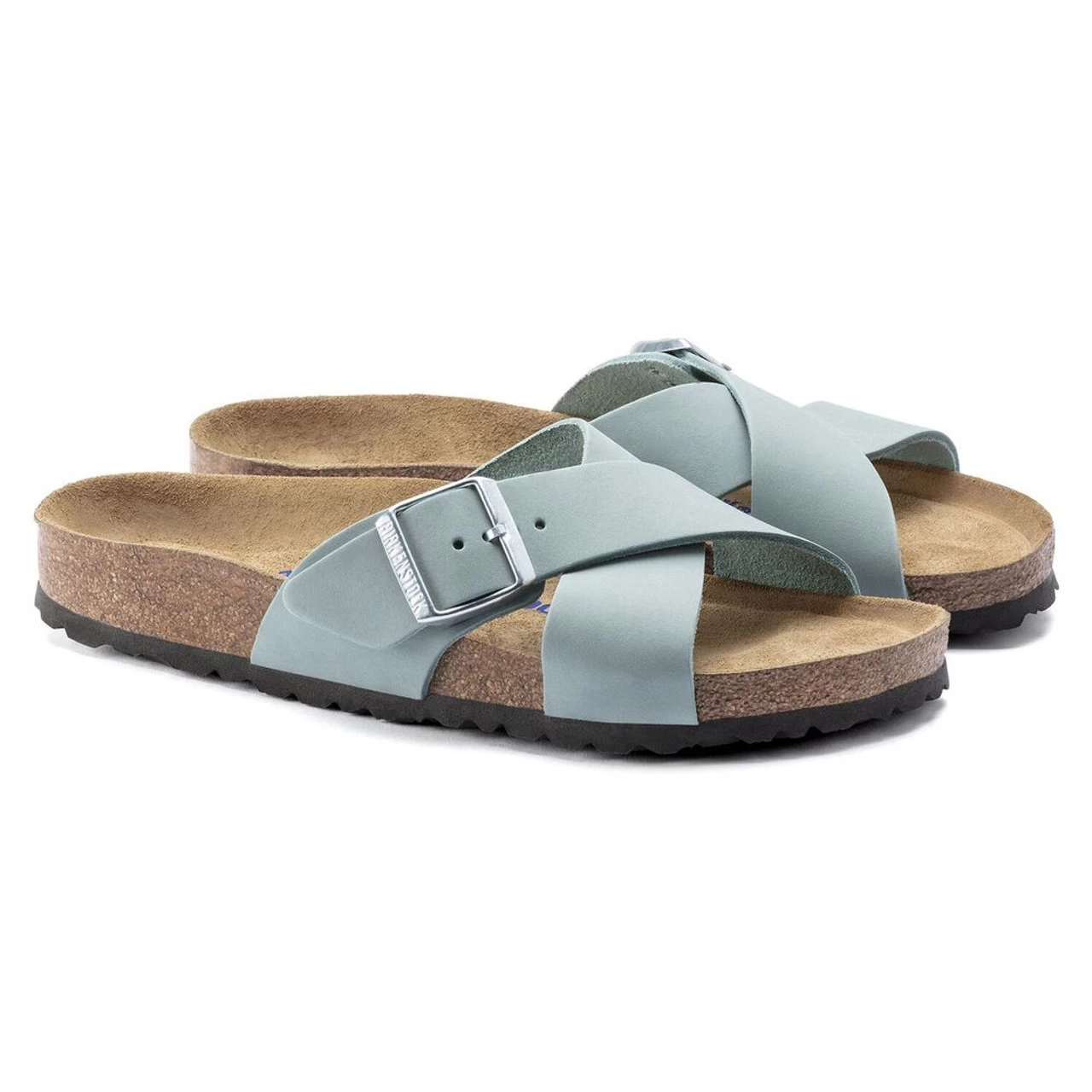 Birkenstock Women's Siena Soft Footbed - Faded Aqua (Narrow Width) 3 Birkenstock Women's Siena Soft Footbed - Faded Aqua (Narrow Width) - Image 3