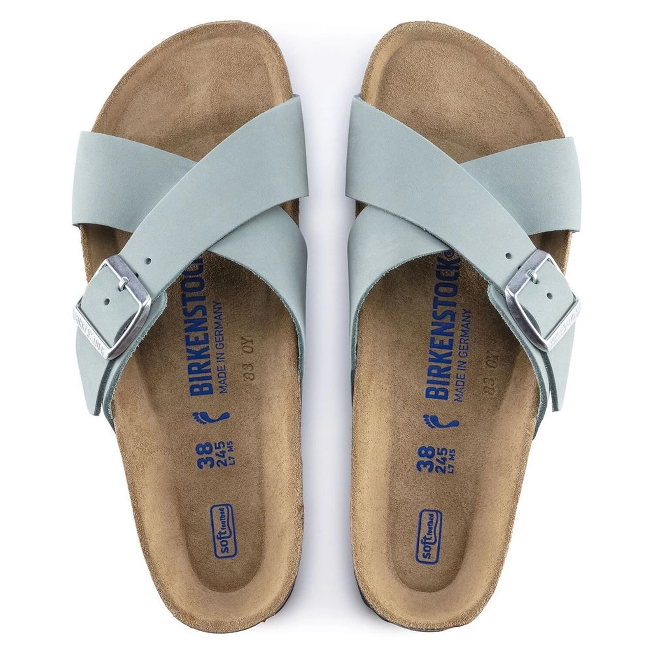 Birkenstock Women's Siena Soft Footbed - Faded Aqua (Narrow Width) 5 Birkenstock Women's Siena Soft Footbed - Faded Aqua (Narrow Width) - Image 5
