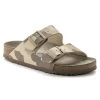 Birkenstock Women's Arizona Soft Footbed Birko-Flor - Desert Soil Gray/Taupe (Narrow Width)