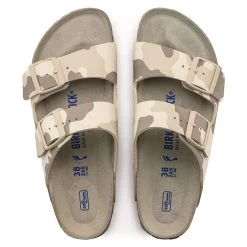 Birkenstock Women's Arizona Soft Footbed Birko-Flor - Desert Soil Gray/Taupe (Narrow Width) -Birkenstock 1022829 top 07925.1679508865