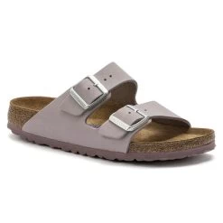 Birkenstock Arizona Soft Footbed Nubuck Leather - Yomo Lilac (Narrow Width)