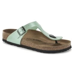 Birkenstock Women's Gizeh Vegan Birko-Flor - Graceful Matcha (Regular Width)