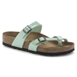 Birkenstock Women's Mayari Birko-Flor - Graceful Matcha (Regular Width)