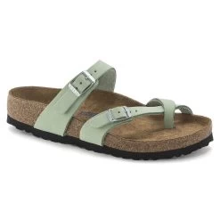 Birkenstock Women's Mayari Soft Footbed Nubuck Leather - Matcha (Regular Width)