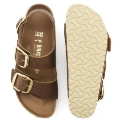 Birkenstock Women's Milano Big Buckle Oiled Leather - Cognac (Narrow Width) -Birkenstock 1023972 4th 83075.1708721151