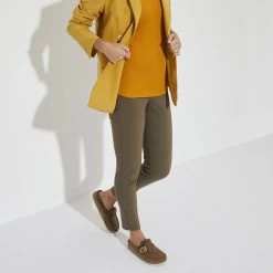 Birkenstock Women's Buckley Oiled Leather - Cognac (Narrow Width) -Birkenstock 1024017 f look f 13861.1676048401