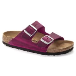 Birkenstock Women's Arizona Oiled Leather - Festival Fuchsia (Regular Width)