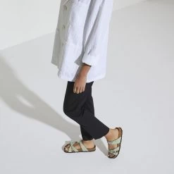 Birkenstock Women's Franca Soft Footbed Nubuck Leather - Matcha (Regular Width) -Birkenstock 1024251 f look f 06431.1684185063