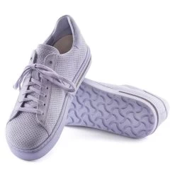 Birkenstock Women's Bend Low Suede Embossed - Purple Fog(Narrow Width) -Birkenstock 1024670 sole 88148.1673892448