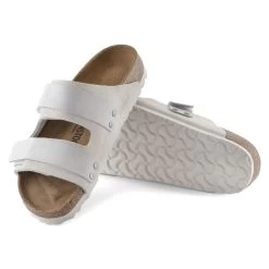 Birkenstock Women's Uji Nubuck/Suede Leather - Antique White (Narrow Width) -Birkenstock 1024800 sole 96826.1691078730