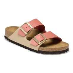 Birkenstock Women's Arizona Nubuck Leather - Mars Red / Sandcastle (Narrow Width)