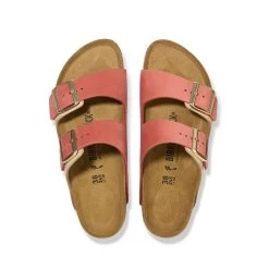 Birkenstock Women's Arizona Nubuck Leather - Mars Red / Sandcastle (Narrow Width) -Birkenstock 1025757 top 03944.1686768664