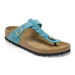 Birkenstock Women's Gizeh Oiled Leather - Biscay Bay (Regular Width)