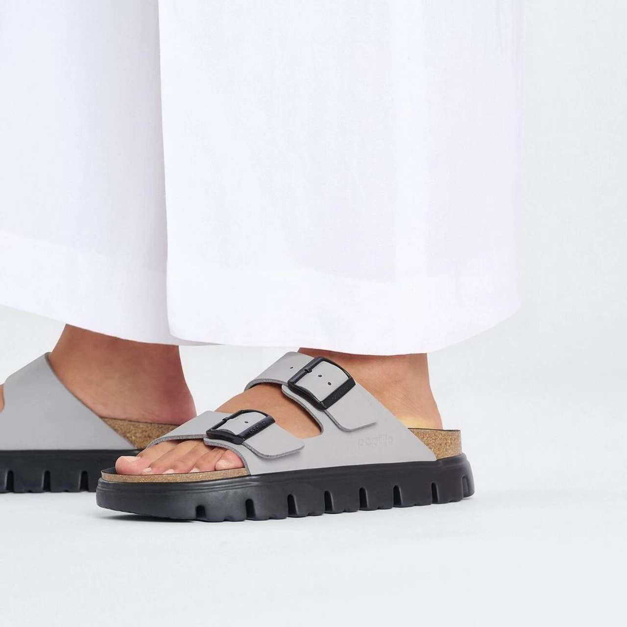 Birkenstock Women's Arizona Chunky Birko-Flor - Stone Coin (Narrow Width) 6 Birkenstock Women's Arizona Chunky Birko-Flor - Stone Coin (Narrow Width) - Image 6