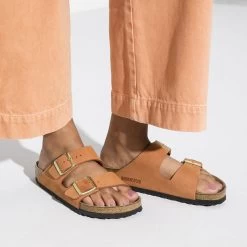 Birkenstock Arizona Soft Footbed Nubuck Leather - Pecan (Narrow Width) -Birkenstock 3 02577.1626366190