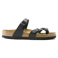Birkenstock Women's Mayari Oiled Leather - Black (Regular Width) -Birkenstock 5 69450.1558635168