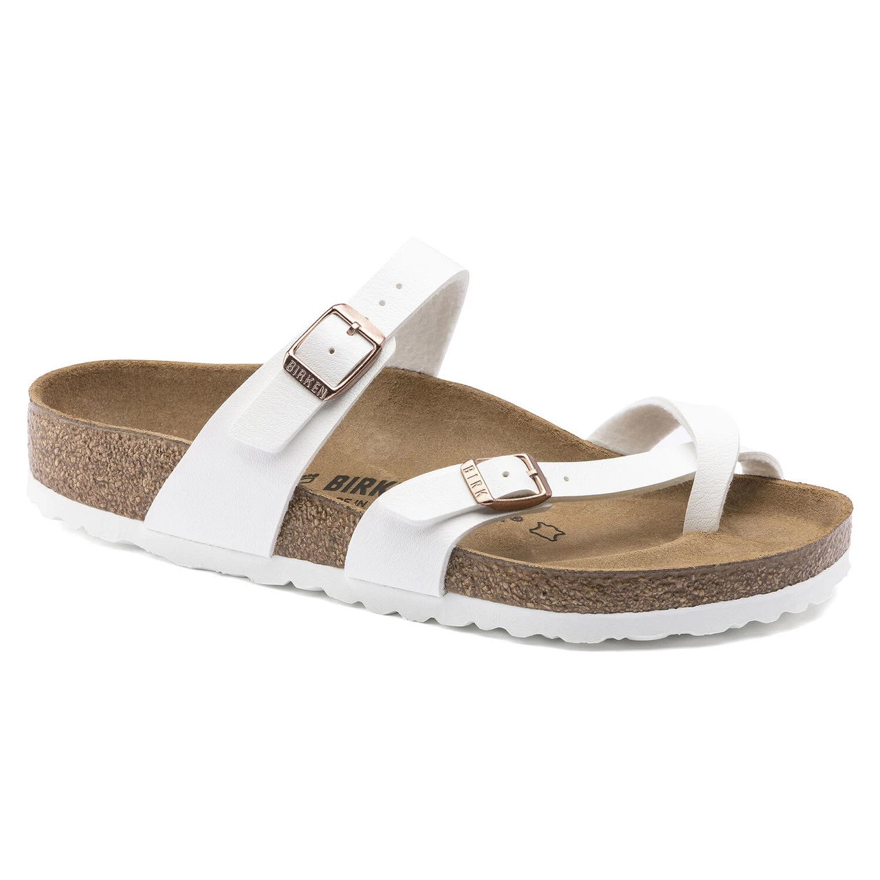 Birkenstock Women's Mayari Birko-Flor - White (Regular Width) 1 Birkenstock Women's Mayari Birko-Flor - White (Regular Width)