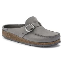 Birkenstock Women's Buckley Nubuck Leather - Dove Gray (Narrow Width)