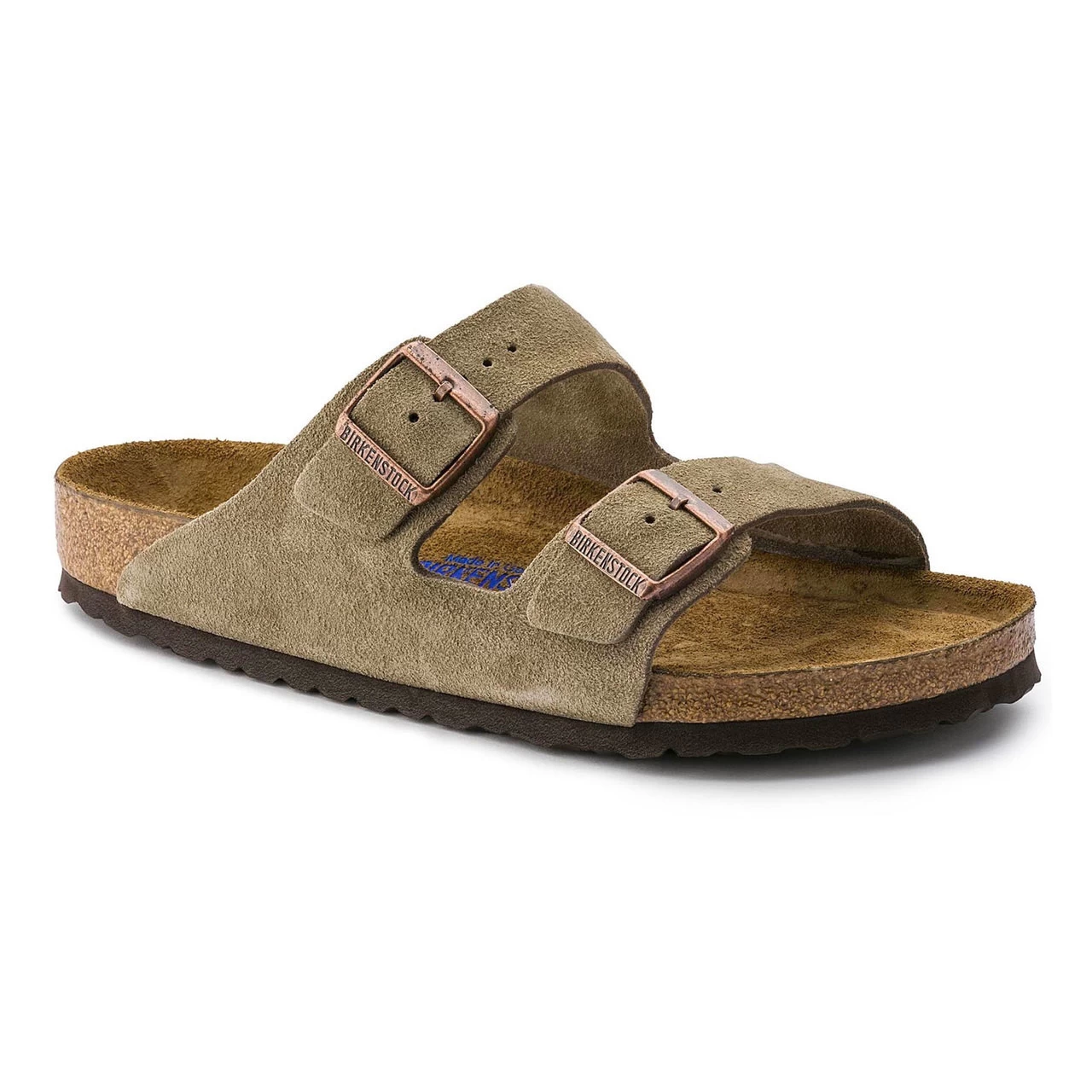 Birkenstock Arizona Soft Footbed Suede Leather - Taupe (Regular Width) 1 Birkenstock Arizona Soft Footbed Suede Leather - Taupe (Regular Width)