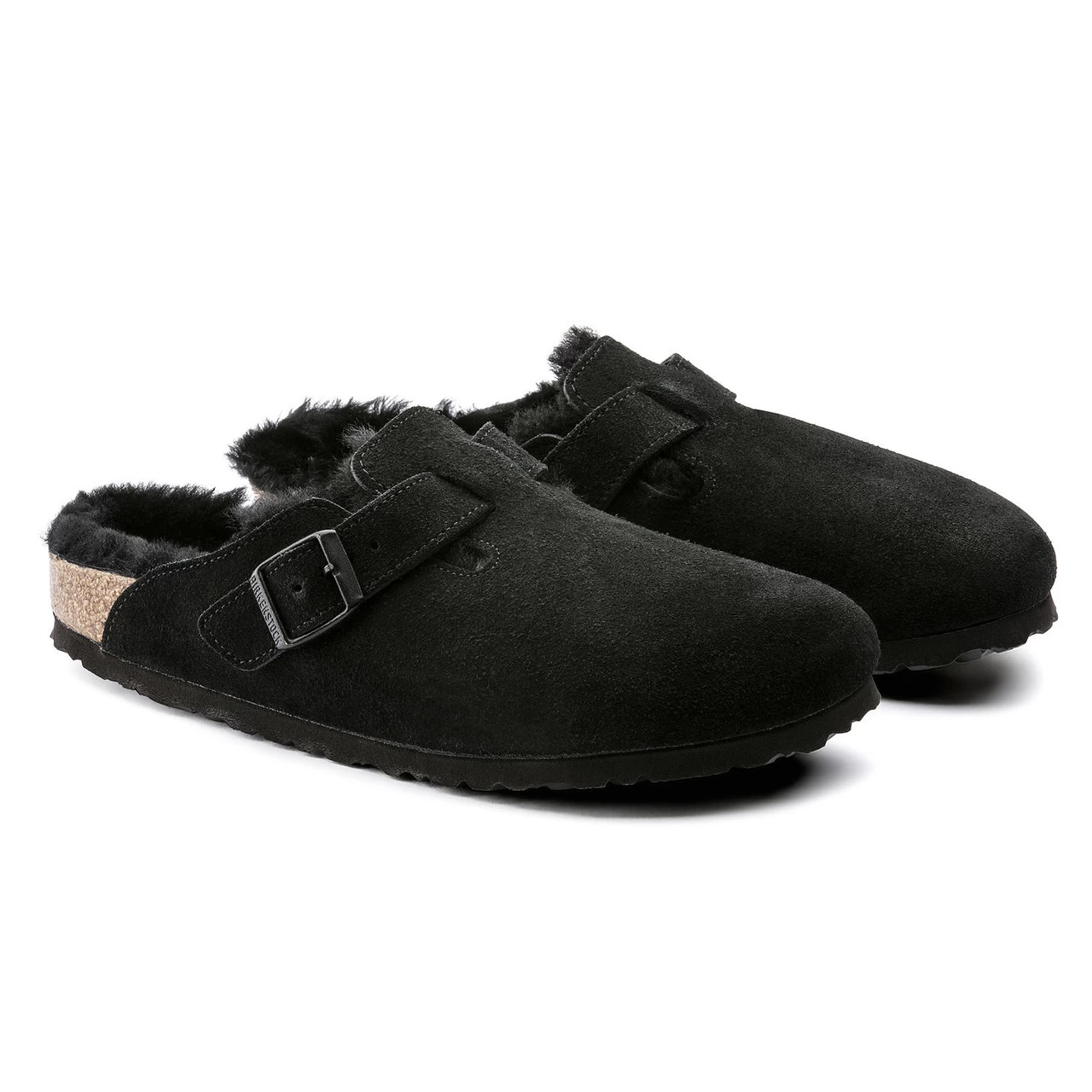 Birkenstock Boston Shearling - Black Suede (Regular Width) 3 Birkenstock Boston Shearling - Black Suede (Regular Width) - Image 3