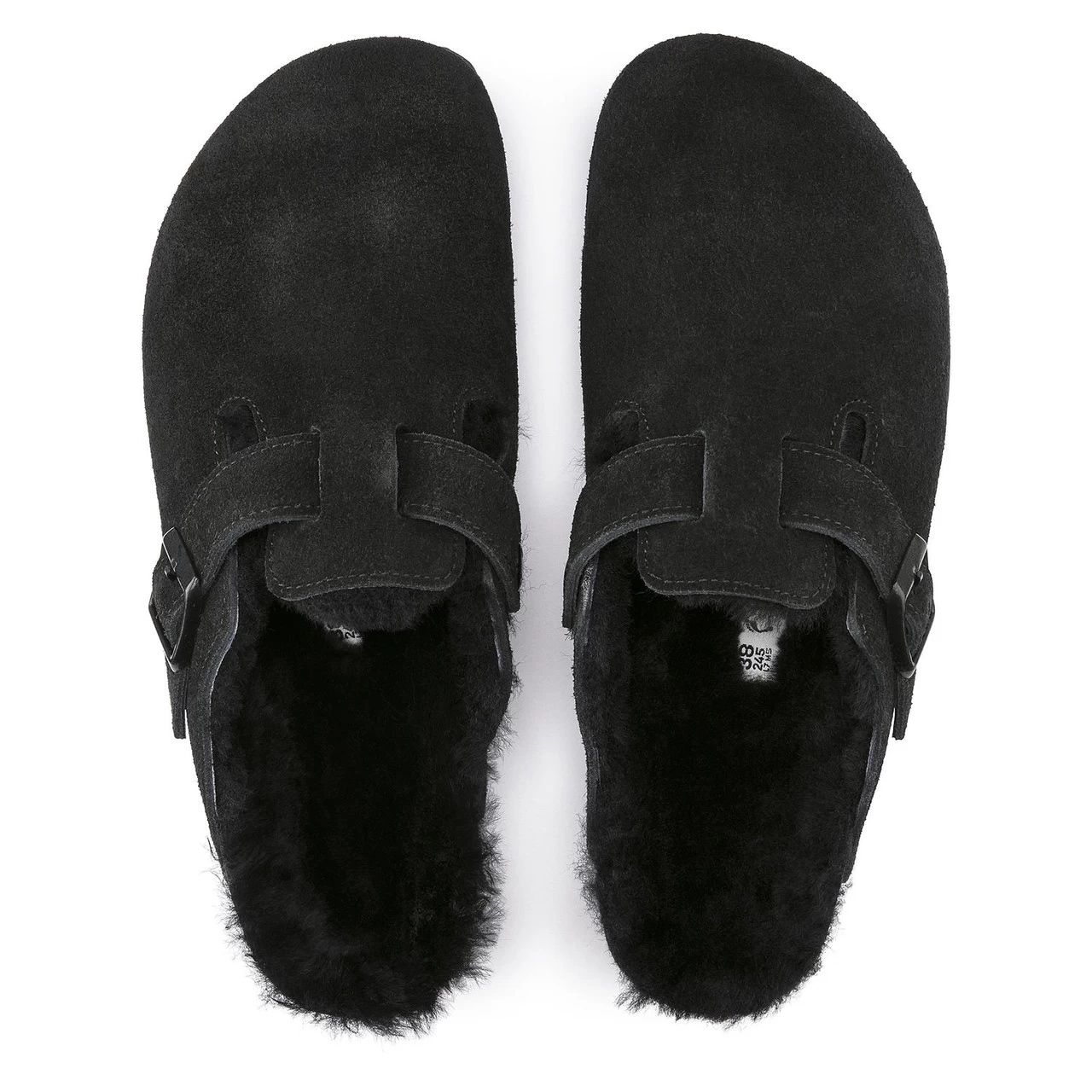 Birkenstock Boston Shearling - Black Suede (Regular Width) 4 Birkenstock Boston Shearling - Black Suede (Regular Width) - Image 4