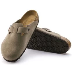 Birkenstock Boston Soft Footbed - Taupe Suede (Narrow Width) -Birkenstock Birkenstock Boston SFB Taupe Suede Hero 41757.1535038837.1280.1280 70724.1686690145