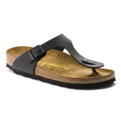 Birkenstock Women's Gizeh Birko-Flor - Black (Regular Width)