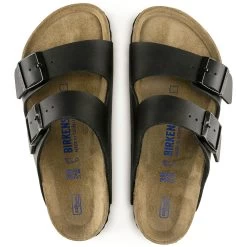 Birkenstock Arizona Soft Footbed Birko-Flor - Black (Regular Width) -Birkenstock C 48868.1597435602