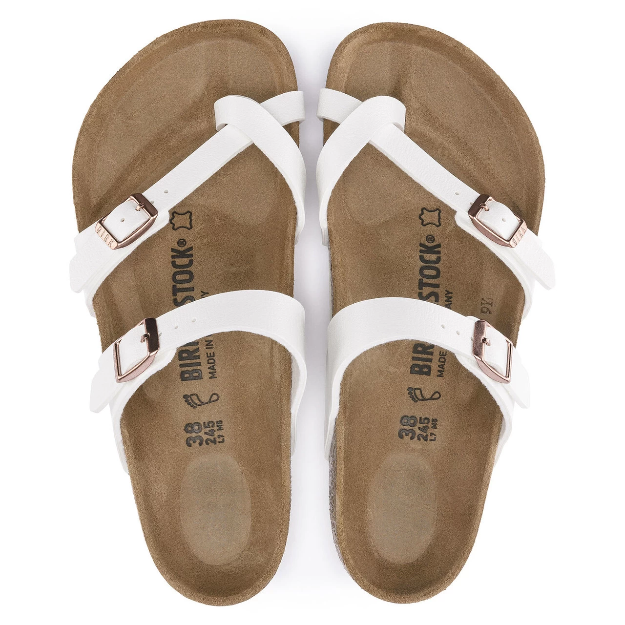 Birkenstock Women's Mayari Birko-Flor - White (Regular Width) 4 Birkenstock Women's Mayari Birko-Flor - White (Regular Width) - Image 4