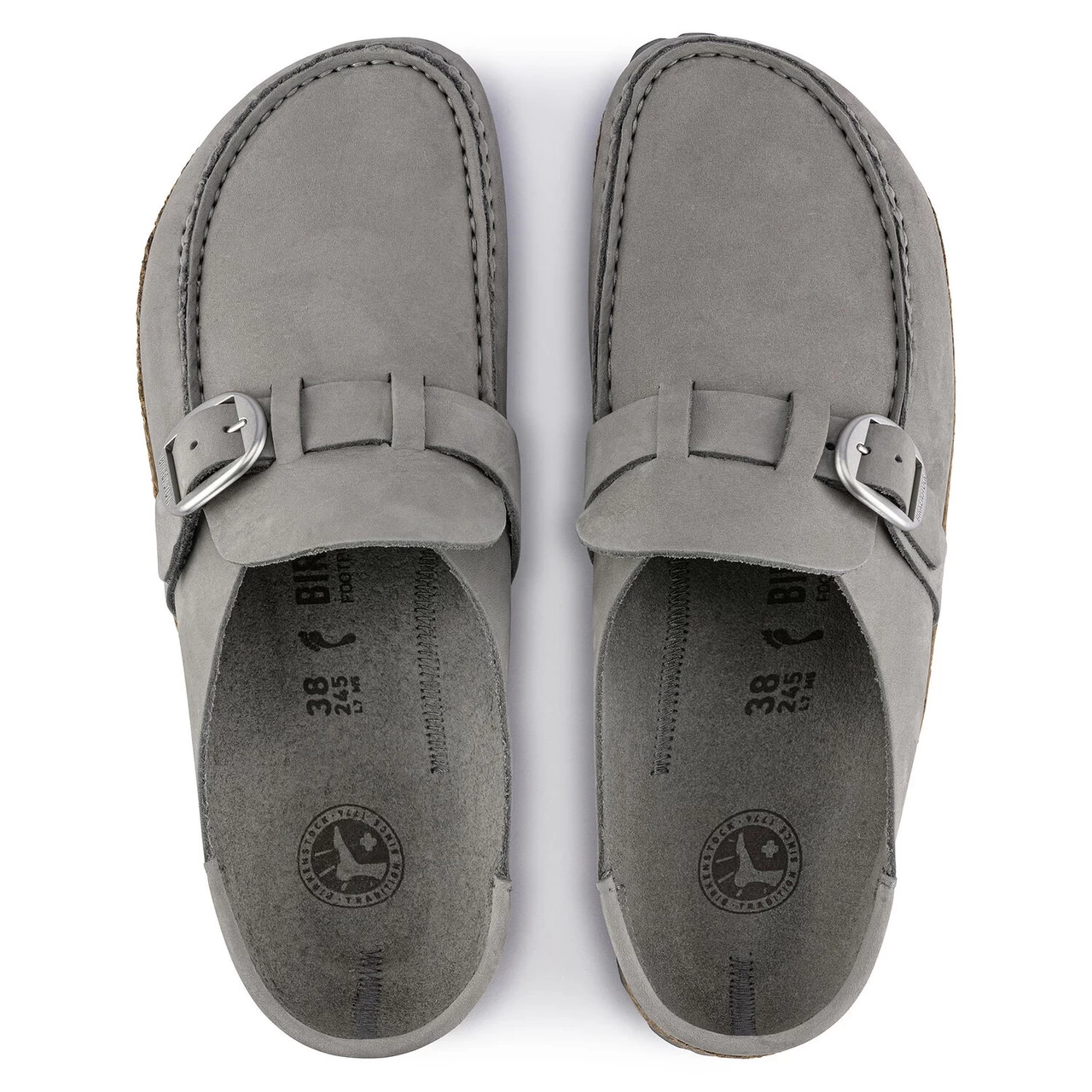 Birkenstock Women's Buckley Nubuck Leather - Dove Gray (Narrow Width) 5 Birkenstock Women's Buckley Nubuck Leather - Dove Gray (Narrow Width) - Image 5