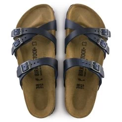 Birkenstock Women's Franca Oiled Leather - Blue (Regular Width) -Birkenstock D 32580.1595040978