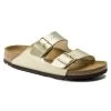 Birkenstock Women's Arizona Birko-Flor - Gold (Narrow Width)
