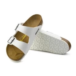 Birkenstock Arizona Birko-Flor - White (Narrow Width) -Birkenstock arizona white birko flor 2 44739.1485875064