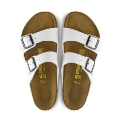 Birkenstock Arizona Birko-Flor - White (Narrow Width) -Birkenstock arizona white birko flor 3 63283.1485875064