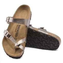 Birkenstock Women's Mayari Birko-Flor - Graceful Taupe (Regular Width) -Birkenstock b3 13595.1620245976