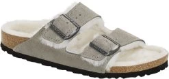 Birkenstock Arizona Shearling Lined -Birkenstock birkenstock unisex arizona shearling lined stone coin natural suede 1017403 90980.1645837499
