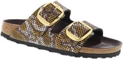 Birkenstock Women's Arizona Big Buckle -Birkenstock birkenstock womens arizona big buckle python brown microfiber 1018119 55115.1645836299