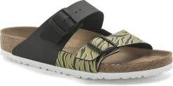 Birkenstock Women's Arizona Split -Birkenstock birkenstock womens arizona split zebra cork brown black birko flor 1024751 99861.1686262047