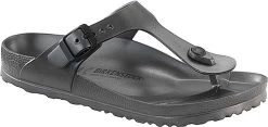 Birkenstock Women's Gizeh Essentials -Birkenstock birkenstock womens gizeh essentials metallic anthracite eva 1001505 14147.1551993691