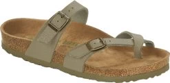Birkenstock Women's Mayari Vegan -Birkenstock birkenstock womens mayari vegan faded khaki birkibuc 1018486 22383.1657899282